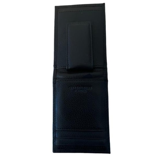 Engraved Black Genuine Leather Wallet From Things Remembered - Picture 4 of 7